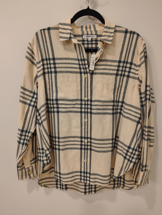 Madewell Tops - Madewell Oversized Ex-Boyfriend Swing Shirt in Windowpane